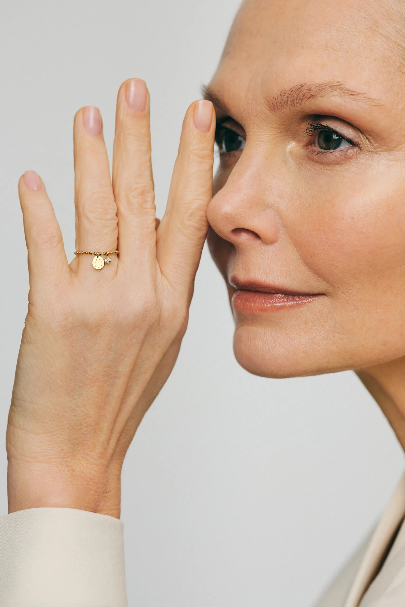 Rings Eternal Flat and Diamond Ring, yellow gold with modern design available now