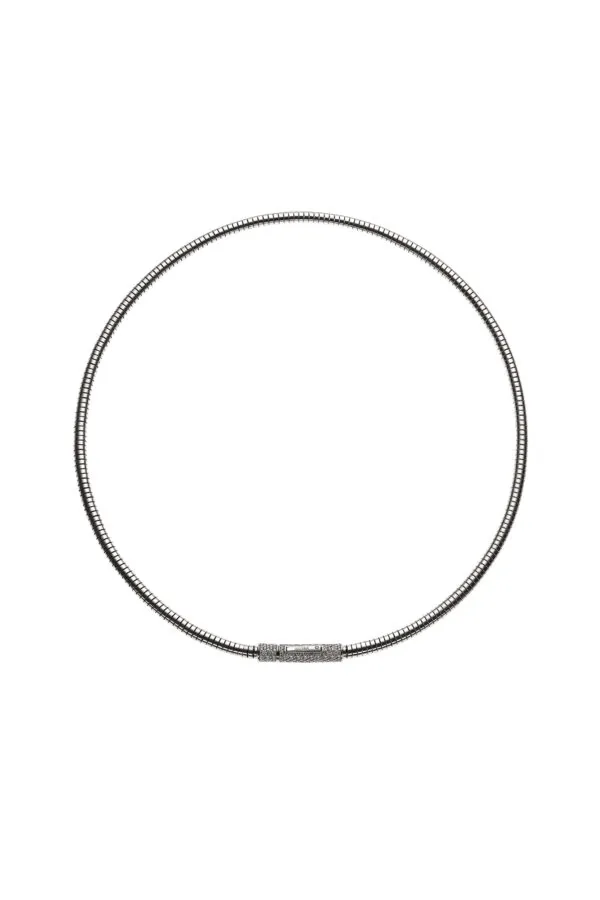 Custom Necklaces Snake Necklace, diamonds, white gold for a luxurious style