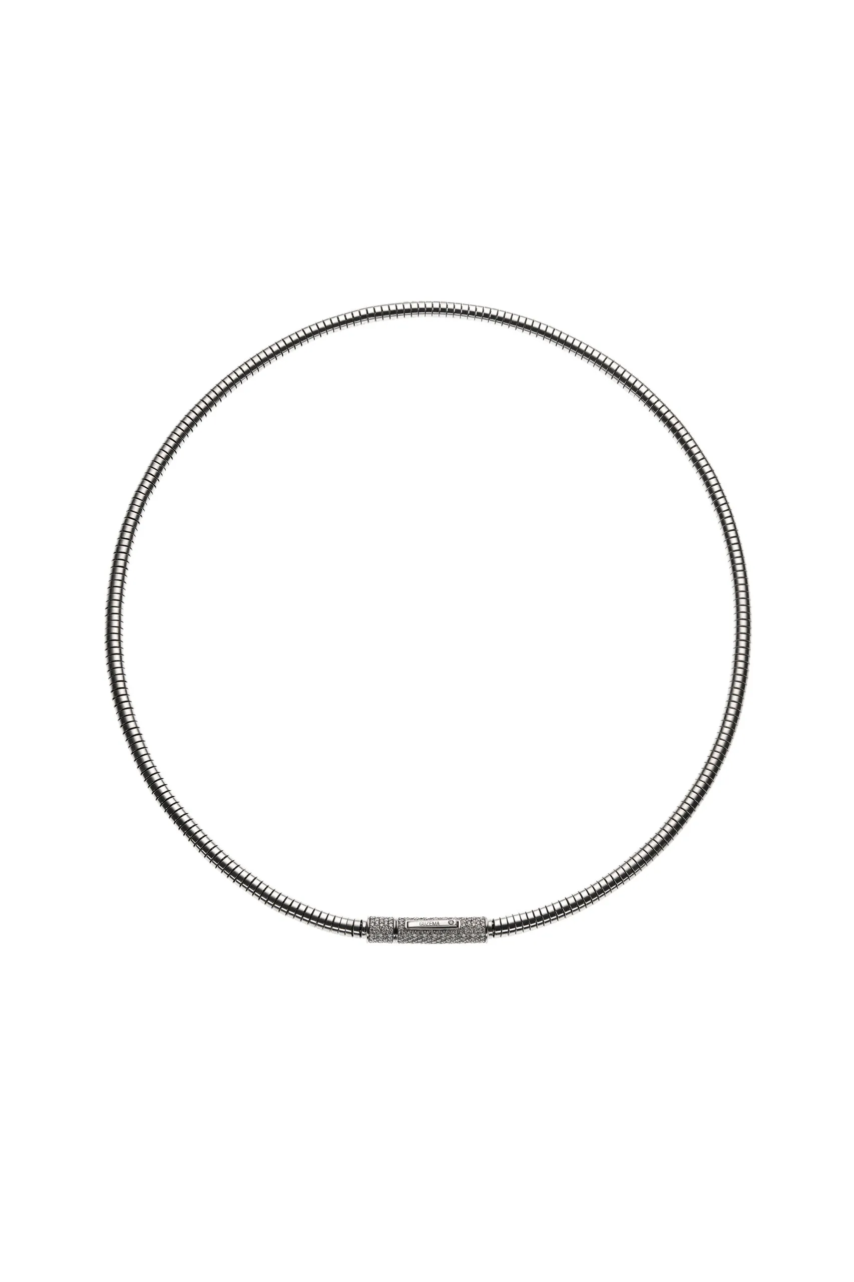 Custom Necklaces Snake Necklace, diamonds, white gold for a luxurious style