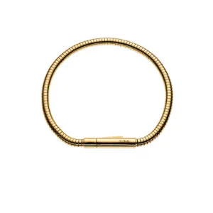 Snake Bracelet, gold plated silver