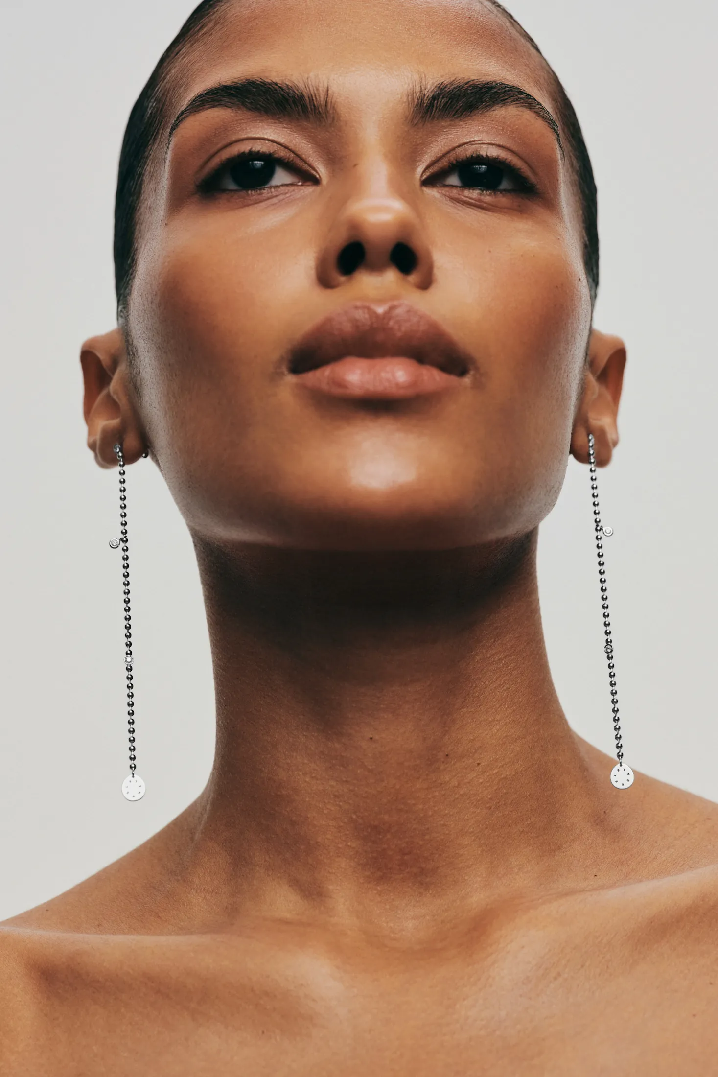 Earrings Lata Chain Eternal Earrings, diamonds, white gold for a unique and sophisticated look