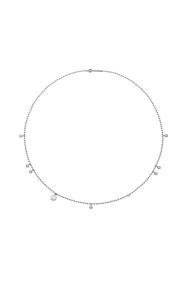 Necklaces Eternal Necklace, diamonds, white gold with fast delivery from Guzema