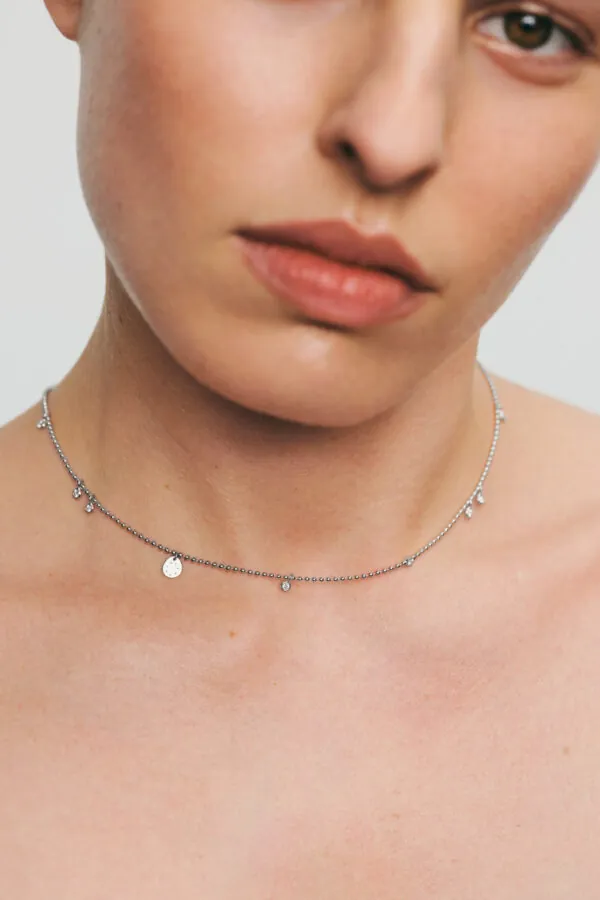 Custom Necklaces Eternal Necklace, diamonds, white gold for a luxurious style