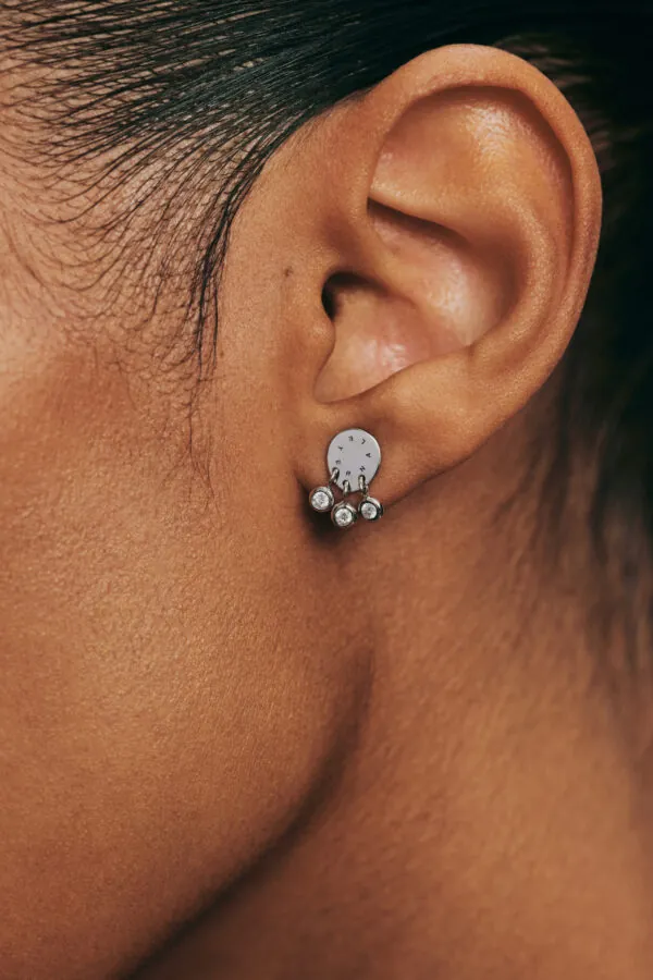 Earrings Trio Diamonds Eternal Earrings, white gold for a unique and sophisticated look