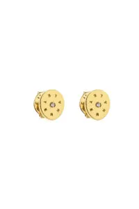 Earrings Flat Eternal Earrings, diamonds, yellow gold for a unique and sophisticated look