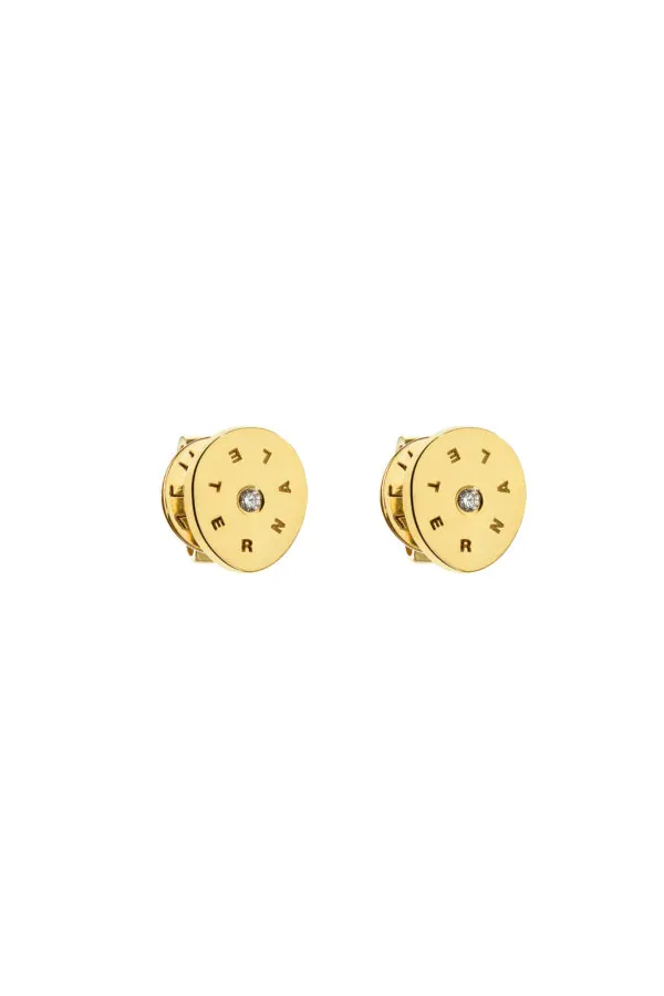 Earrings Flat Eternal Earrings, diamonds, yellow gold for a unique and sophisticated look