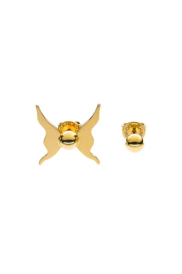 Earrings Butterfly Stud Earrings, yellow gold for stylish and elegant looks