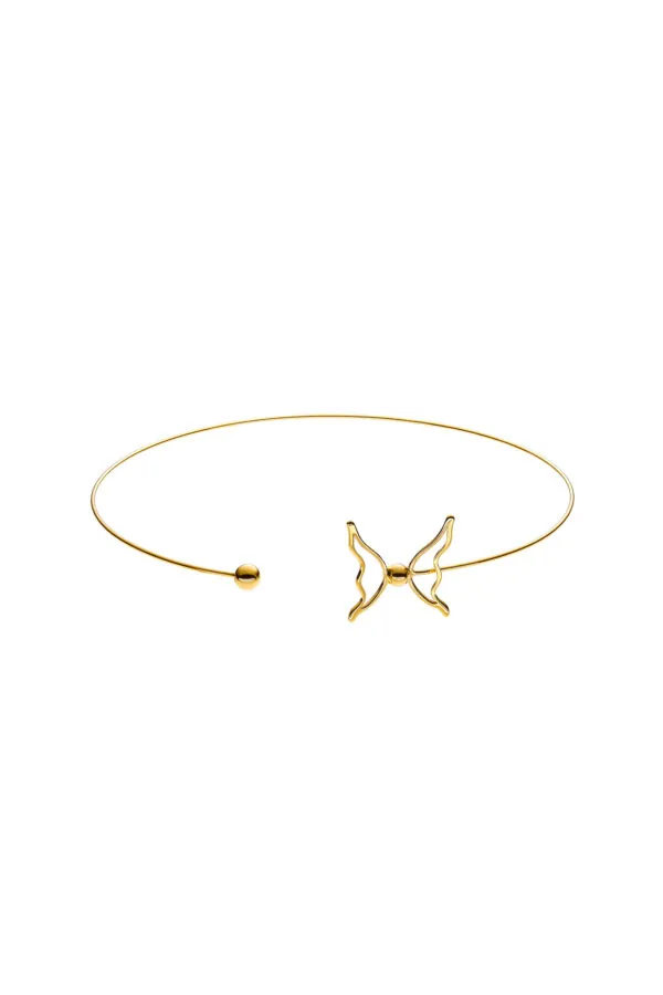 Chokers Butterfly Choker, yellow gold with exceptional quality