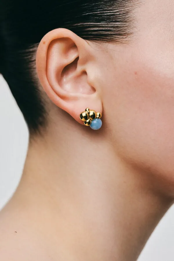 Earrings Nubes Earrings, yellow gold for stylish and elegant looks