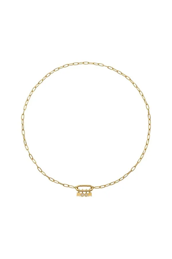 Necklaces MOM Necklace, diamond, yellow gold with fast delivery from Guzema