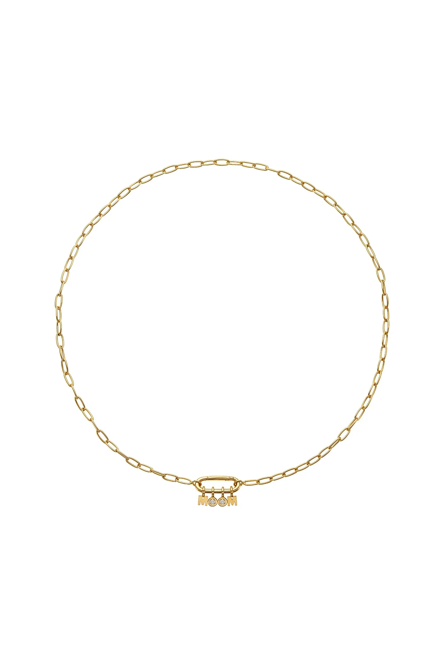 Necklaces MOM Necklace, diamond, yellow gold with fast delivery from Guzema