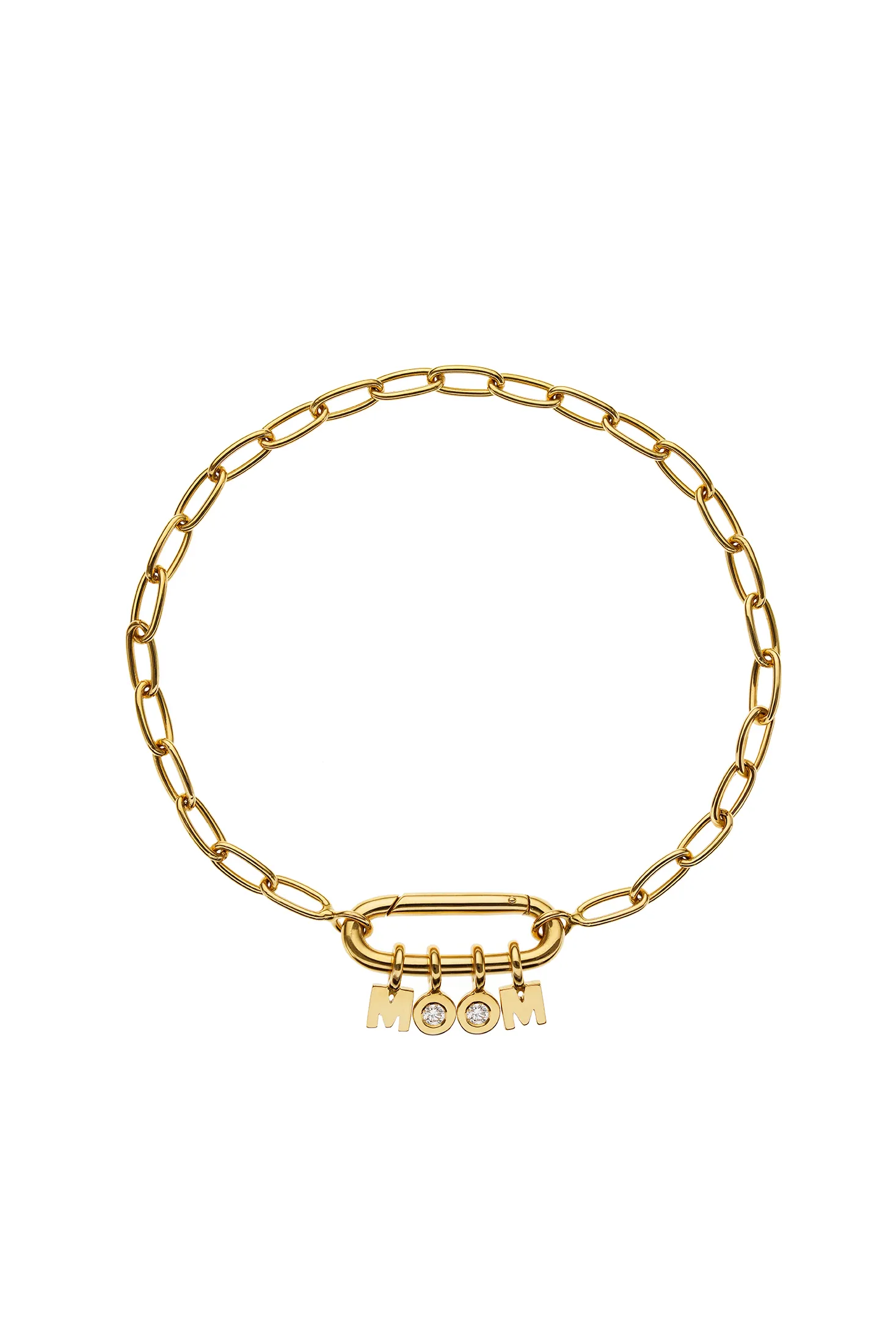 Bracelets MOM Bracelet, diamond, yellow gold for everyday elegance