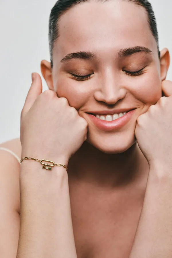 Bracelets MOM Bracelet, diamond, yellow gold for everyday elegance