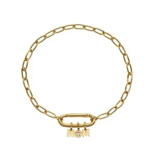 MOM Bracelet, diamond, yellow gold
