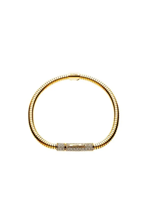 Bracelets Snake Bracelet, diamonds, yellow gold for everyday elegance