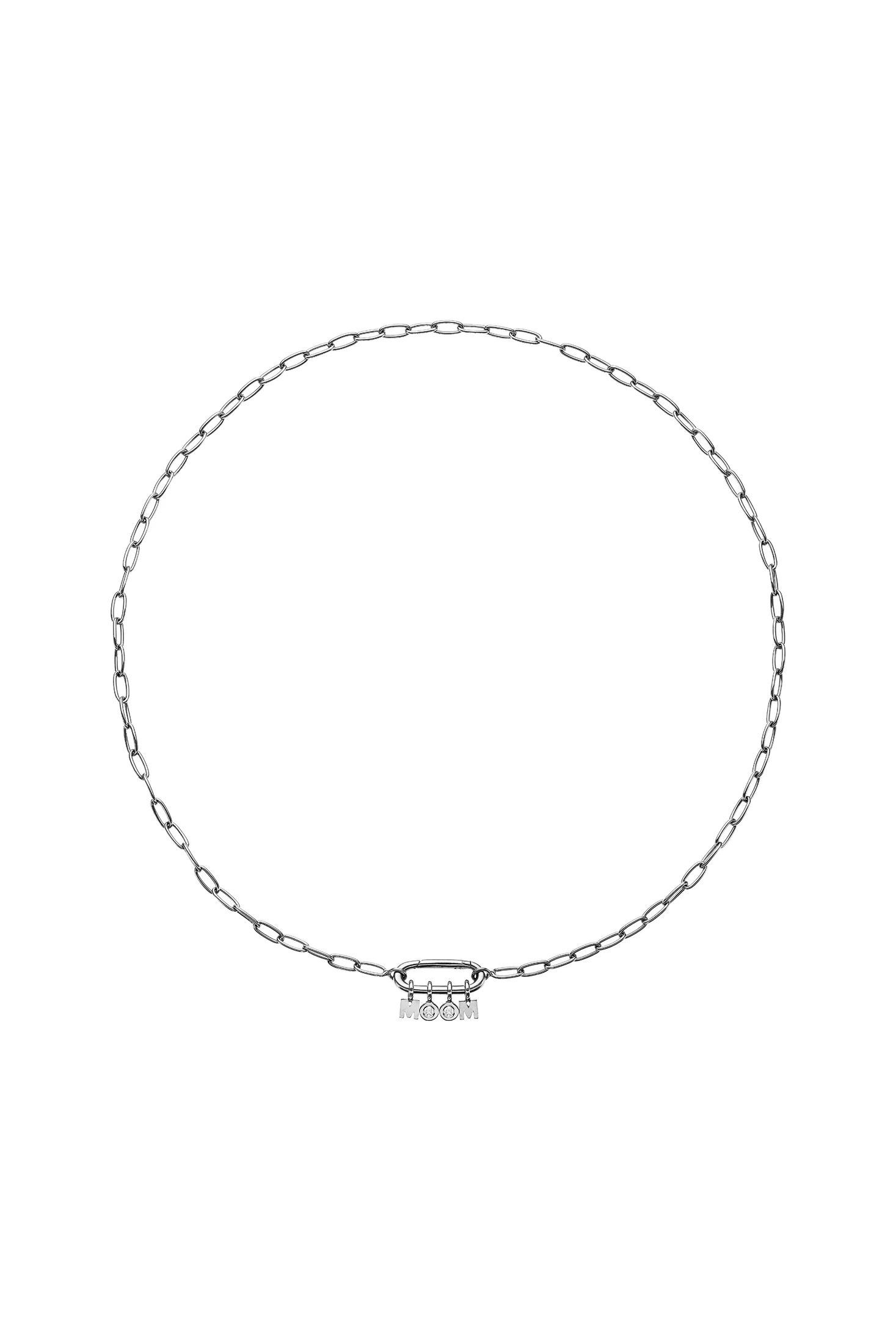 Necklaces MOM Necklace, diamond, white gold with fast delivery from Guzema