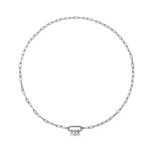 MOM Necklace, diamond, white gold