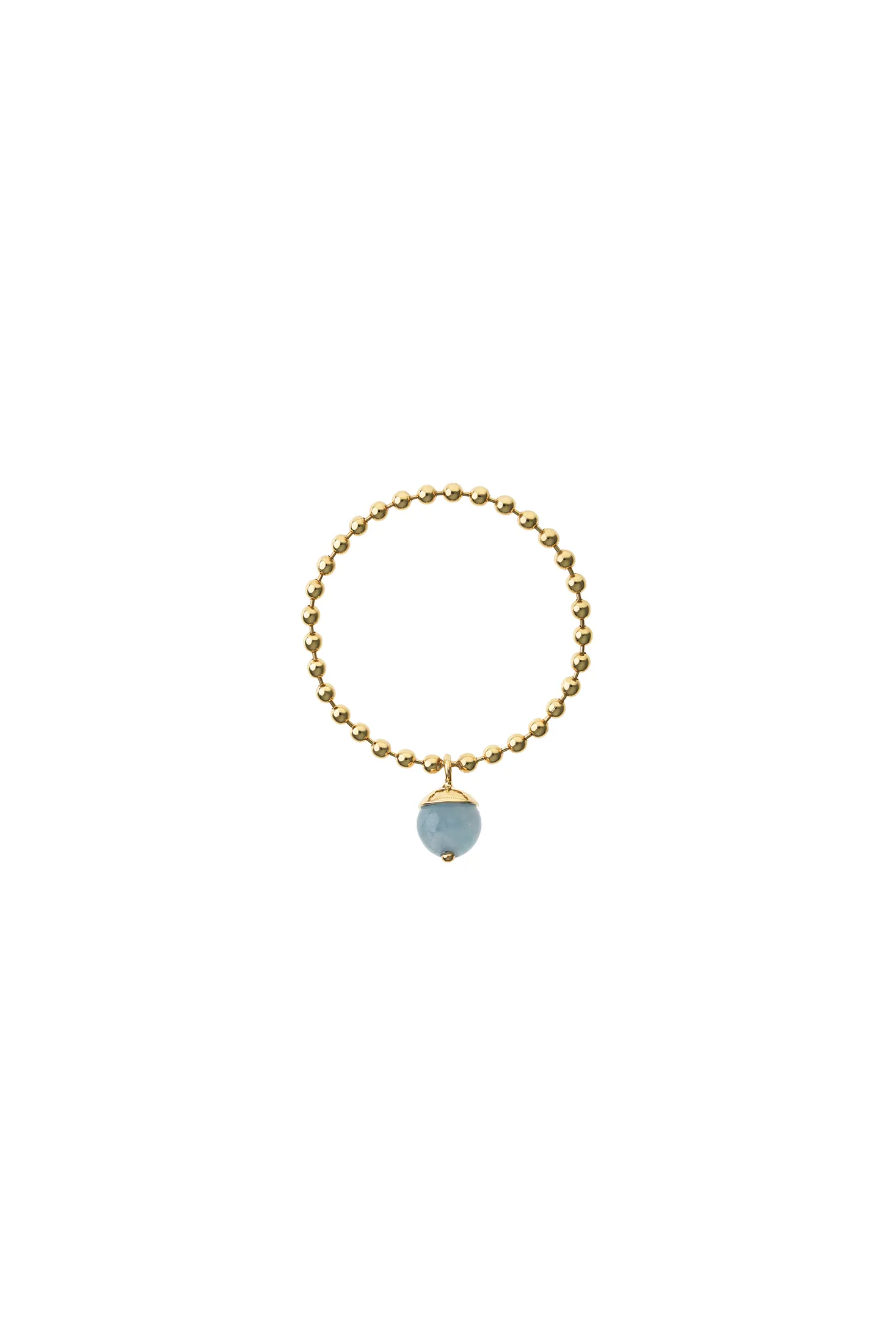 Rings Celestial Blue Pendant Ring, yellow gold with luxury craftsmanship from Guzema