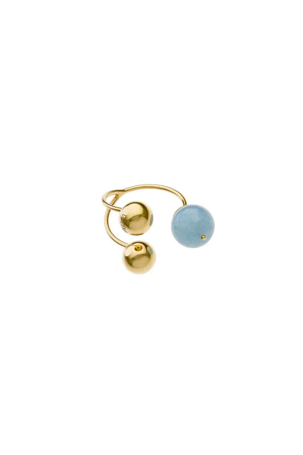 Rings Trio Celestial Blue Ring, yellow gold available online with expert craftsmanship