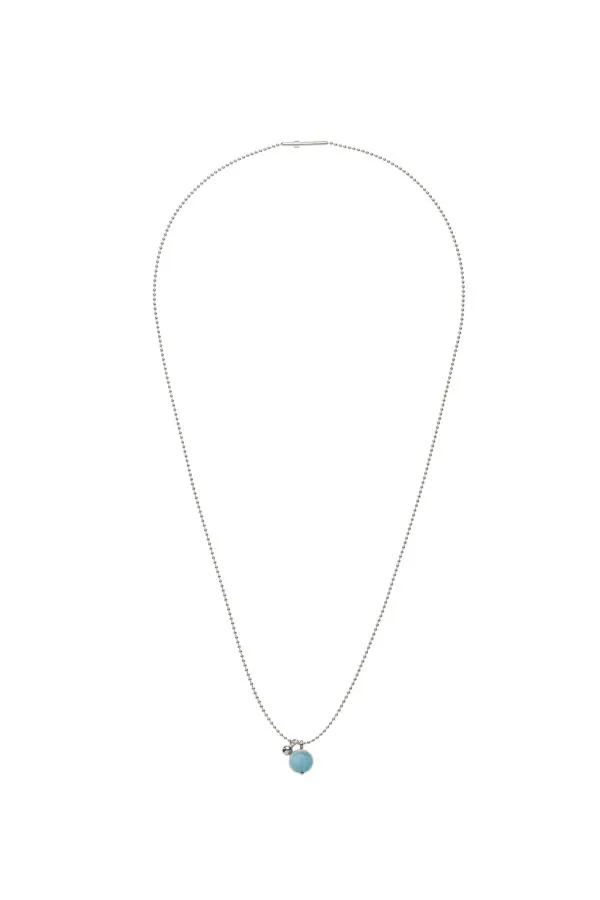 Necklaces Celestial Blue Charm Necklace, white gold with fast delivery from Guzema