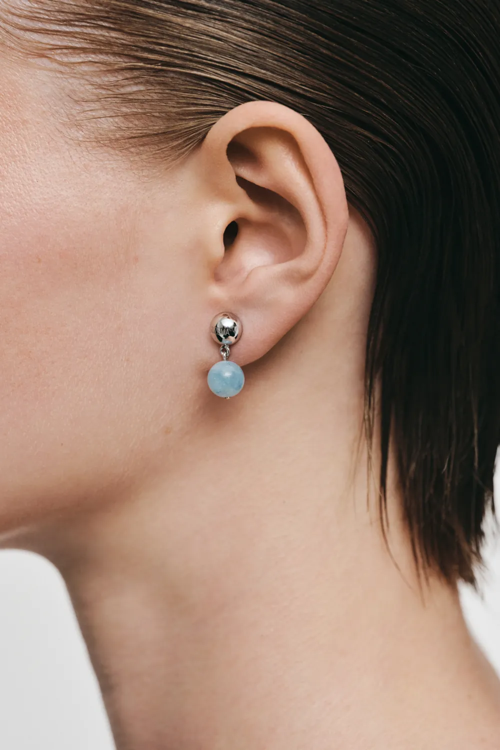 Earrings Celestial Blue Earrings, white gold with timeless design by Guzema