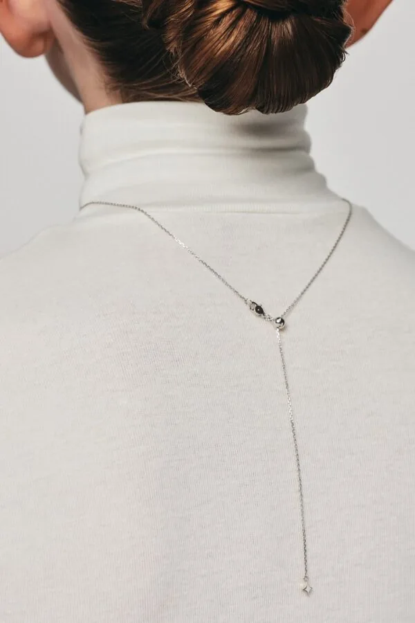 Exclusive Necklaces Mini Star Pendant, diamonds, white gold from Guzema