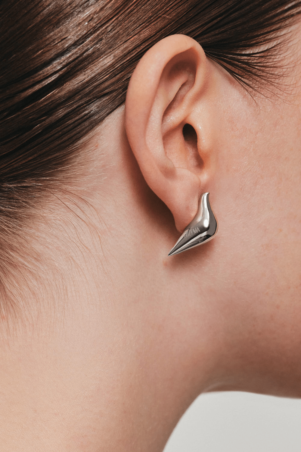 Earrings Bird Girl Stud Earrings, white gold for stylish and elegant looks