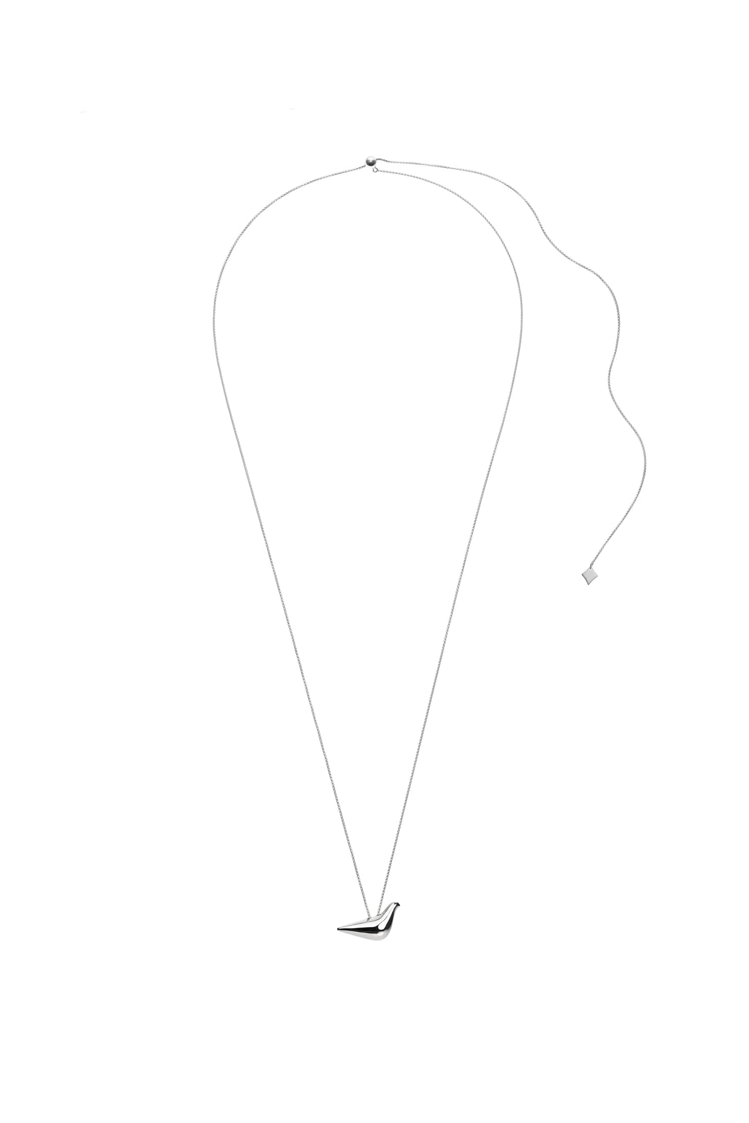 Custom Necklaces Bird Girl Pendant, white gold for a luxurious style