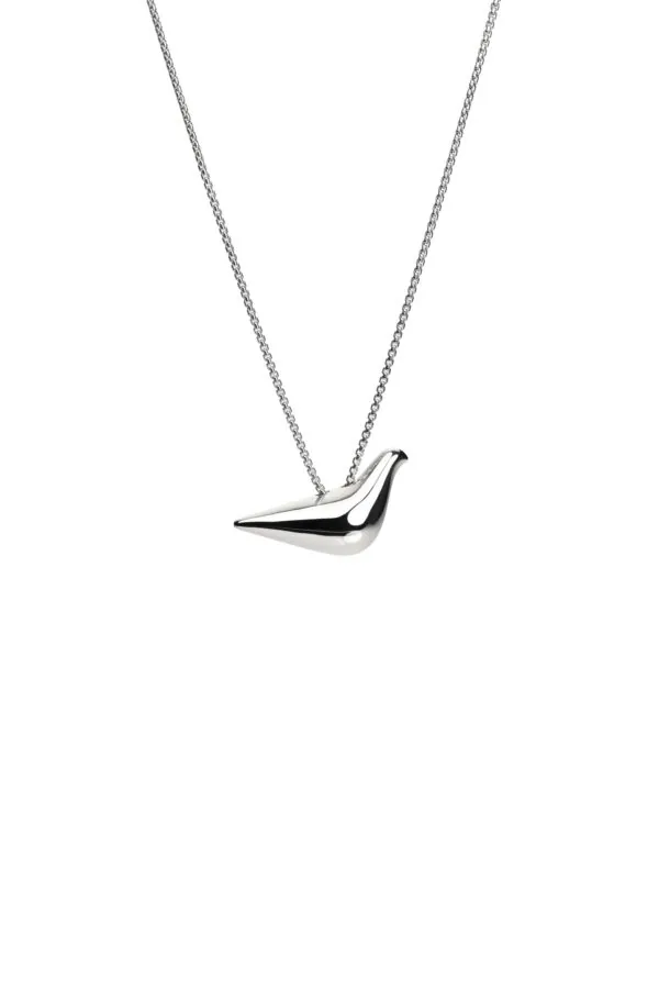 Necklaces Bird Girl Pendant, white gold with fast delivery from Guzema