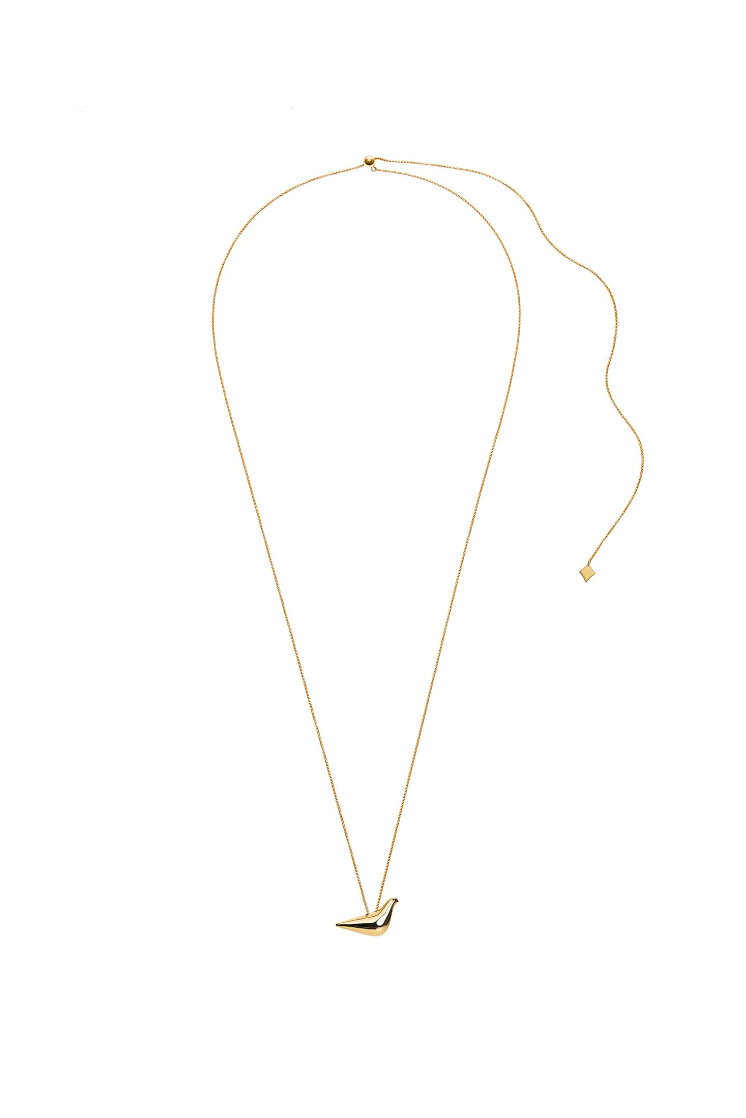 Custom Necklaces Bird Girl Pendant, yellow gold for a luxurious style