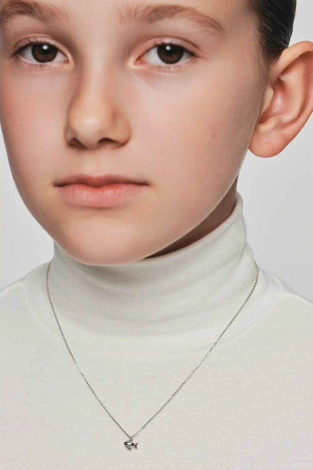 Exclusive Necklaces Fish Pendant, white gold from Guzema