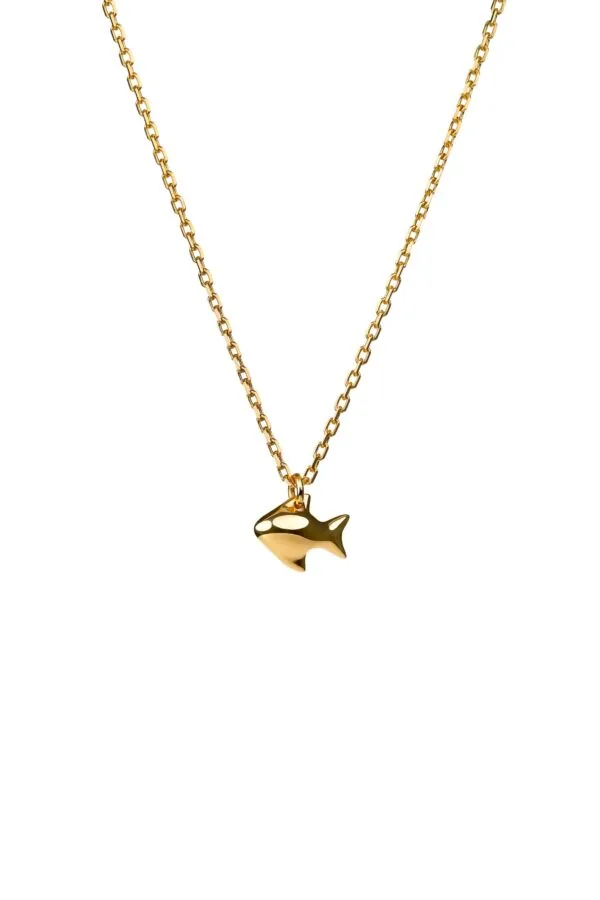Exclusive Necklaces Fish Pendant, yellow gold from Guzema