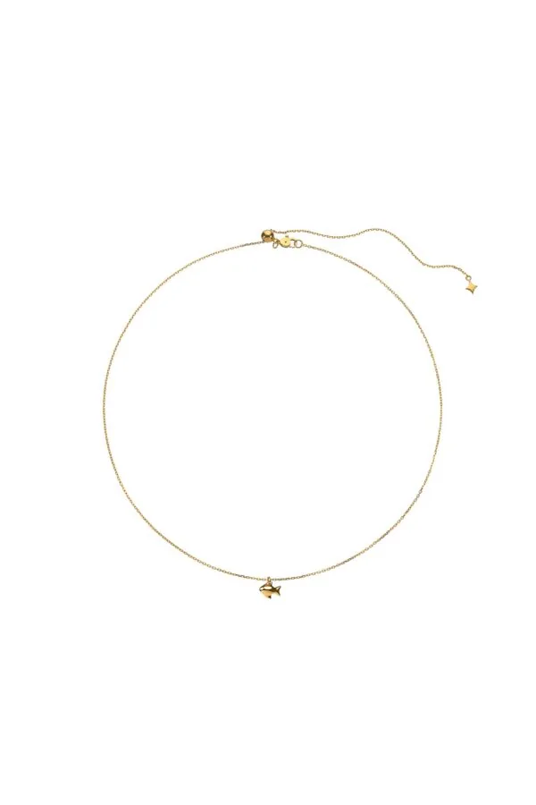 Necklaces Fish Pendant, yellow gold with fast delivery from Guzema