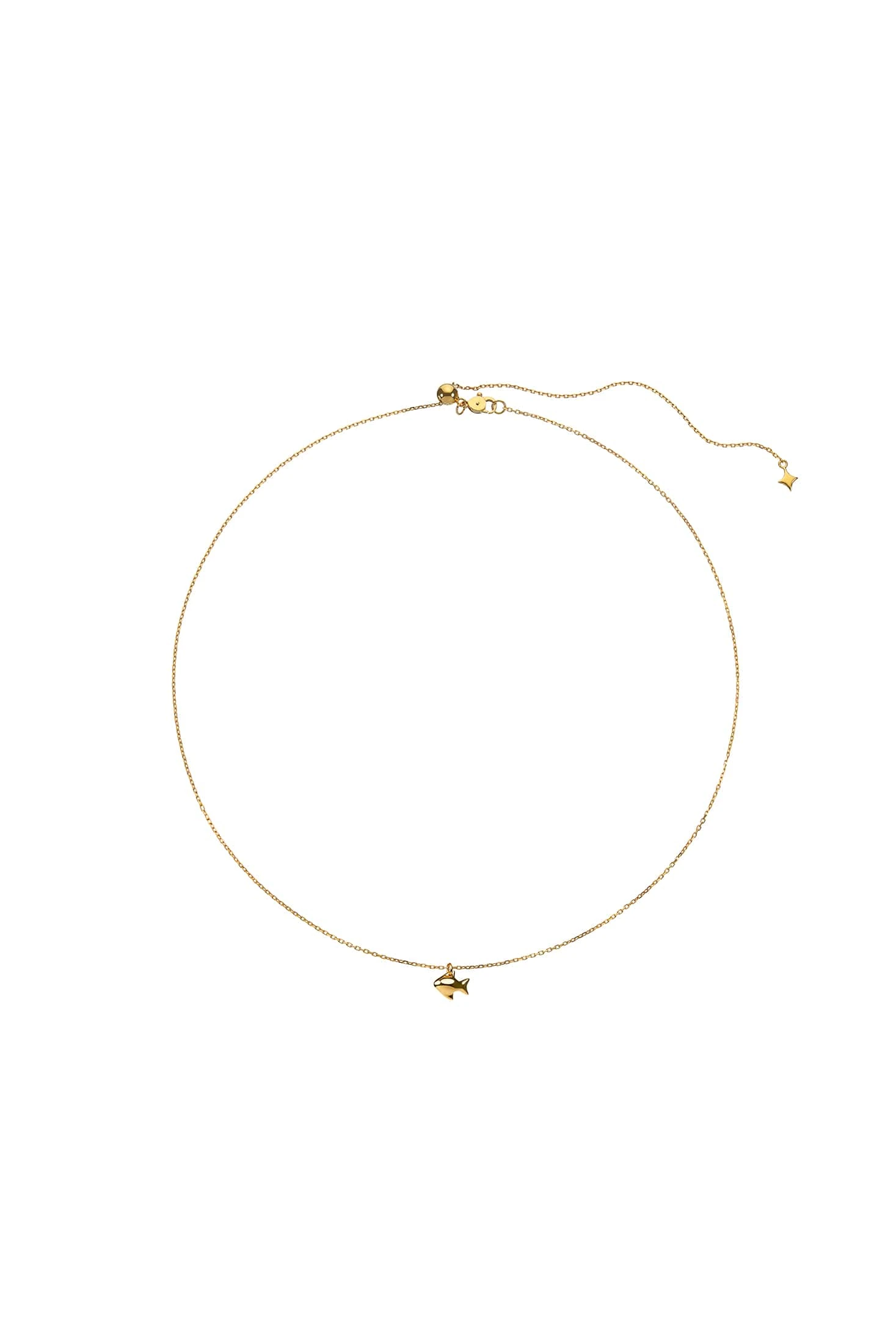 Necklaces Fish Pendant, yellow gold with fast delivery from Guzema